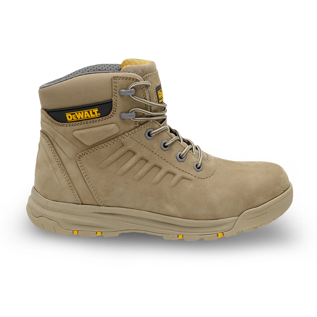 Lima Hybrid Work Boot – Stone Nubuck, Steel Toe & Composite Midsole