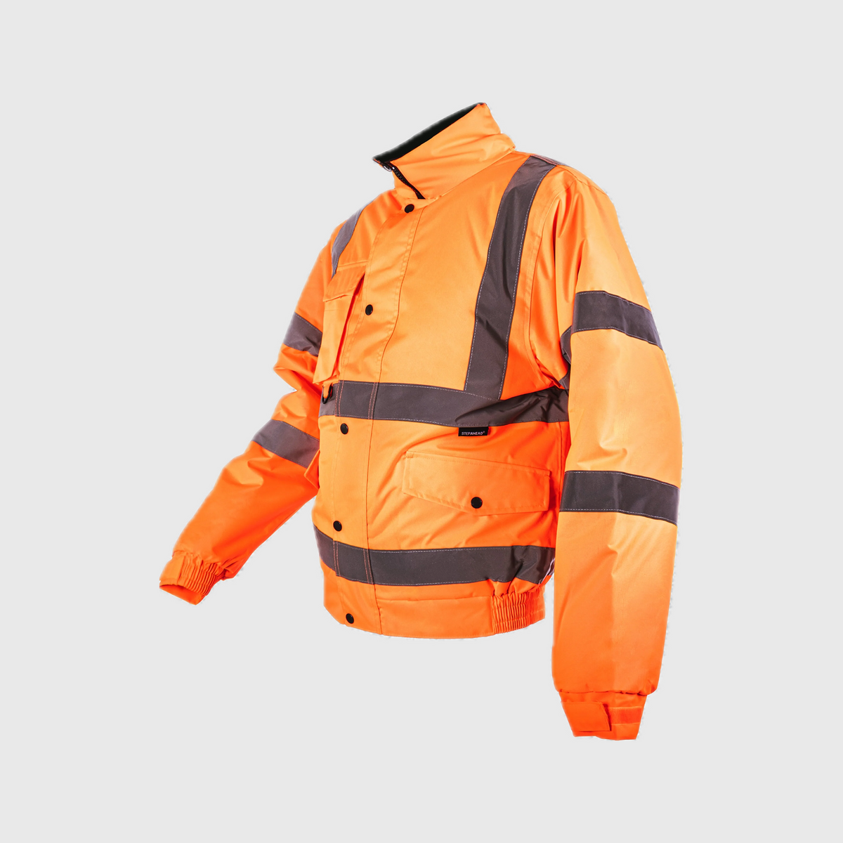 Step Ahead Hi Vis Bomber Jacket Waterproof EN ISO 20471 Class 3 – Railway & Construction Workwear