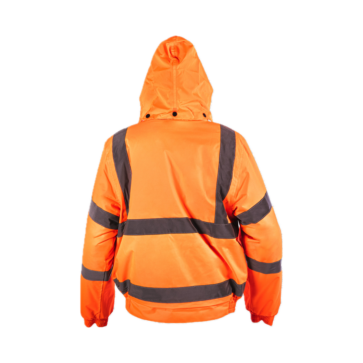 Hi-Viz Bomber Jacket | Class 3 Waterproof Workwear with Fleece Collar
