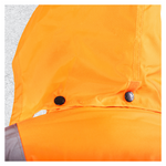 Hi-Viz Bomber Jacket | Class 3 Waterproof Workwear with Fleece Collar
