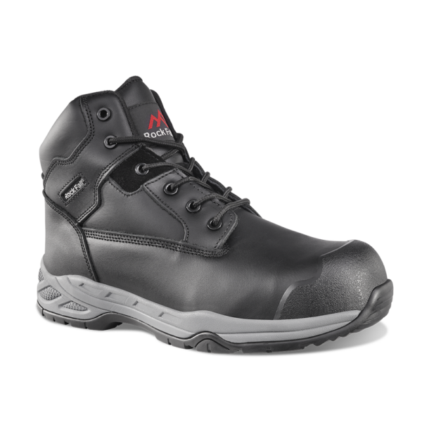 RF440A Flint Black Low-Cut Safety Boots – Lightweight, Non-Metallic, Slip & Heat Resistant, S3 HRO FO SR