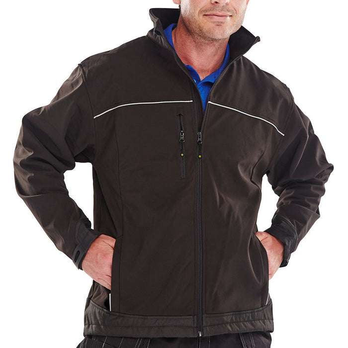 Click Workwear Soft Shell Jacket - Available in Black or Navy Blue