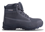 Rugged Nubuck Safety Boots | Steel Toe, Heat-Resistant EVA/Rubber Sole Work Boots