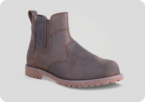 Metal-Free Slip-On Safety Shoes | Scanner Safe Full Grain Crazy Horse Leather