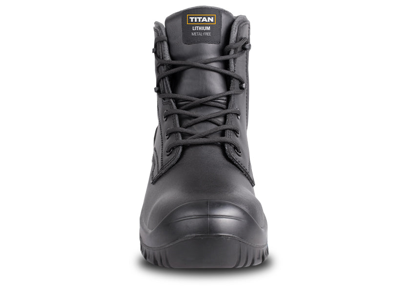 Titan Safety Jaguar S3 SRC HRO – Bottes De Sécurité Homme Cuir Nubuck Imperméable – Léger, Embout Acier, Semelle Antidérapante Résistante Chaleur 300°C
