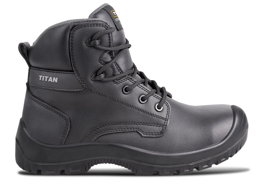 Titan Safety Lithium | S3S Metal-Free Safety Boots with PU Outsole & Water Resistance
