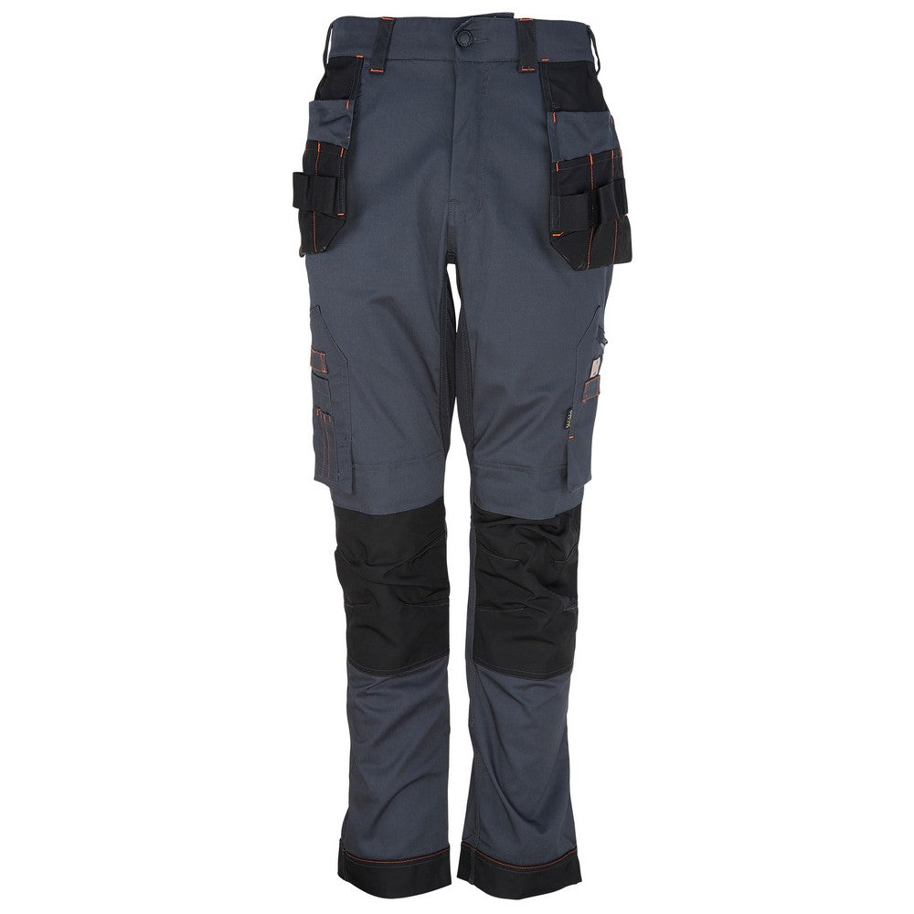 Unbreakable Reflex Pro Stretch Holster grey Work Trousers with Elastic Waist