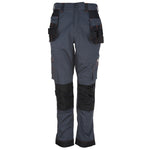 Unbreakable Reflex Pro Stretch Holster grey Work Trousers with Elastic Waist