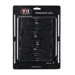 V12 140cm Black Boot Laces – Pack of 10 Pairs
