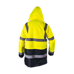 Step Ahead Hi Visibility Yellow/Navy Two Tone Parka Jacket