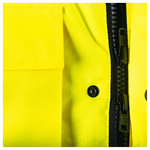 Hi-Viz Bomber Jacket | Class 3 Waterproof Workwear with Fleece Collar