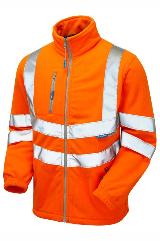 PULSAR PROTECT Orange Interactive Fleece Jacket PR508-R