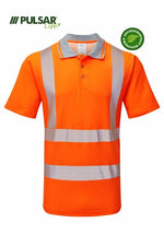 PULSAR LIFE Women's Hi-Vis Orange Polo Shirt LFE951-ORG