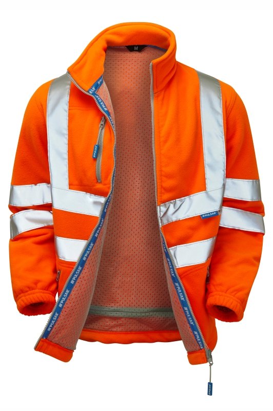 PULSAR PROTECT Orange Interactive Fleece Jacket PR508-R