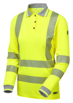 PULSAR LIFE Women's Hi-Vis Yellow Long Sleeve Polo LFE975-NB