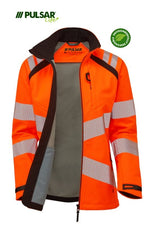 PULSAR LIFE Men's Hi-Vis Orange Softshell Jacket LFE916-ORG