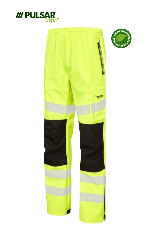 PULSAR LIFE Waterproof Hi-Vis Yellow Overtrouser LFE906-YEL