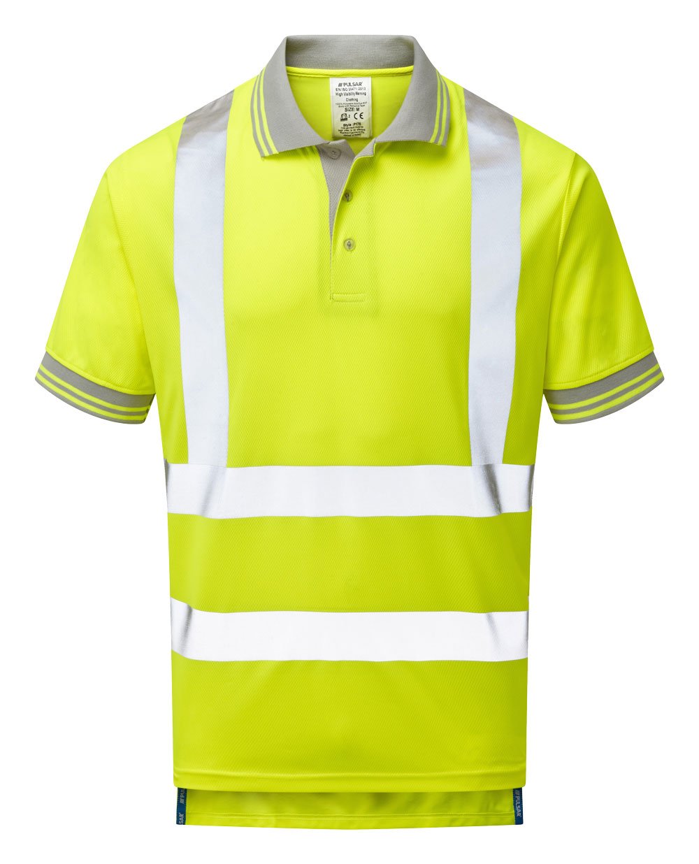 PULSAR Protect Hi-Vis Short Sleeve Polo Shirt Yellow P175-R