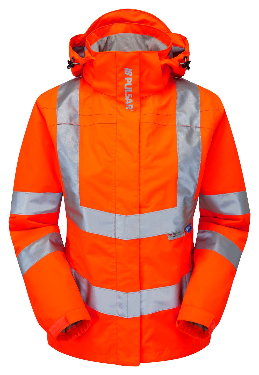 PULSAR Women's Hi-Vis Storm Coat Orange Waterproof PR705-R