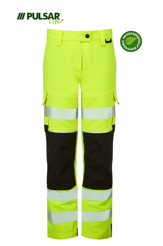 PULSAR LIFE Women's Hi-Vis Yellow Stretch Combat Trouser LFE971