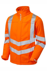 Hi-Vis Orange Interactive Softshell Jacket Windproof PR535-ORG