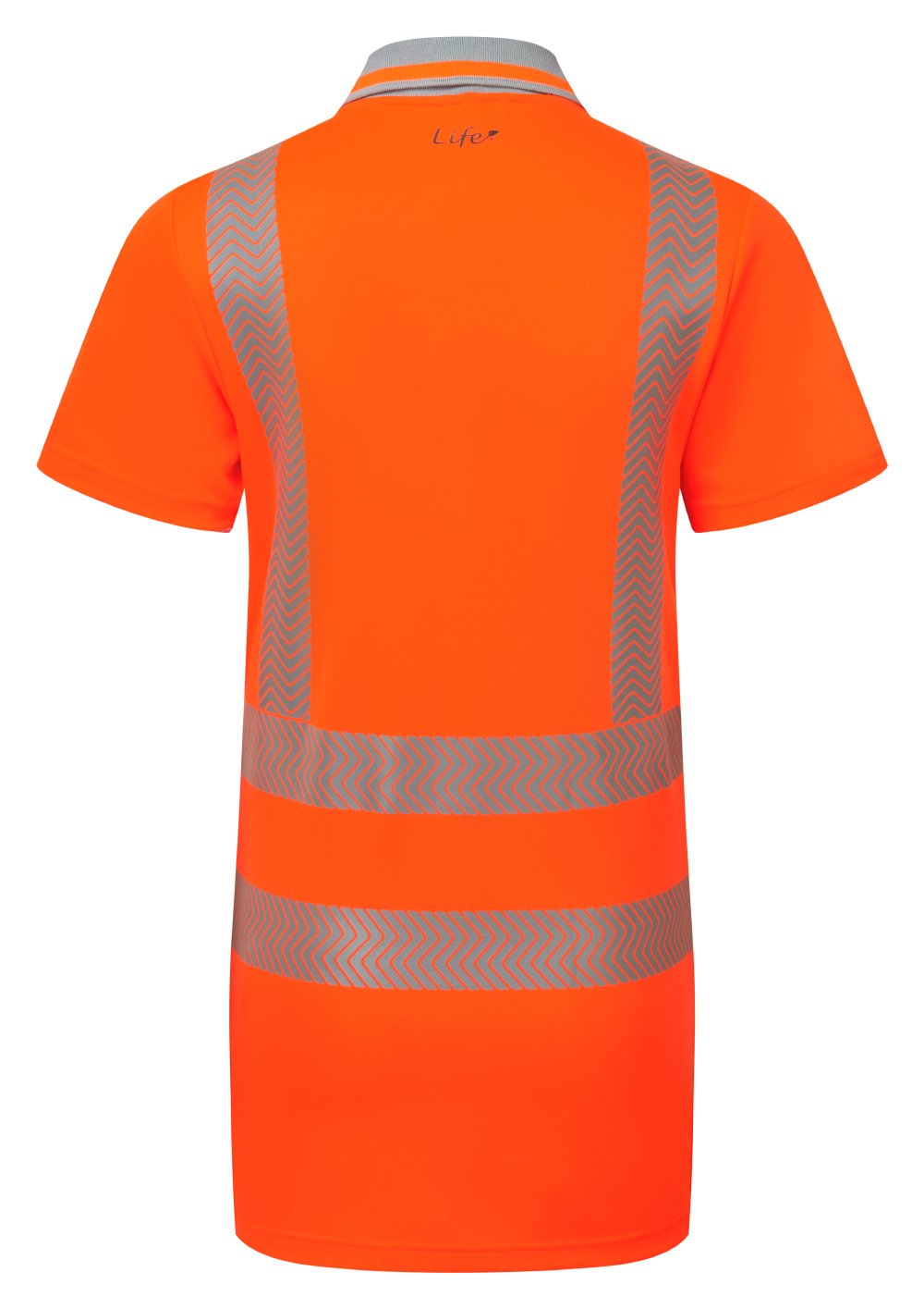 Women's Hi-Vis Orange Bamboo Polo Shirt LFE974-NB