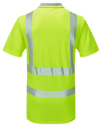 PULSAR Short Sleeve Hi-Vis Yellow Polo Shirt LFE923-YEL
