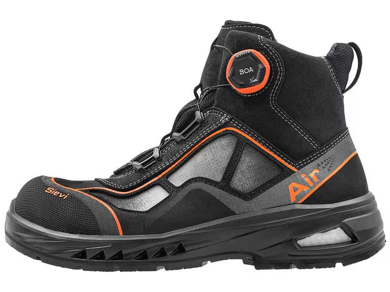 Sievi AirGo 5 RollerH S1P Safety Boot with BOA® Fit System, Aluminium Toe Cap & ESD Protection