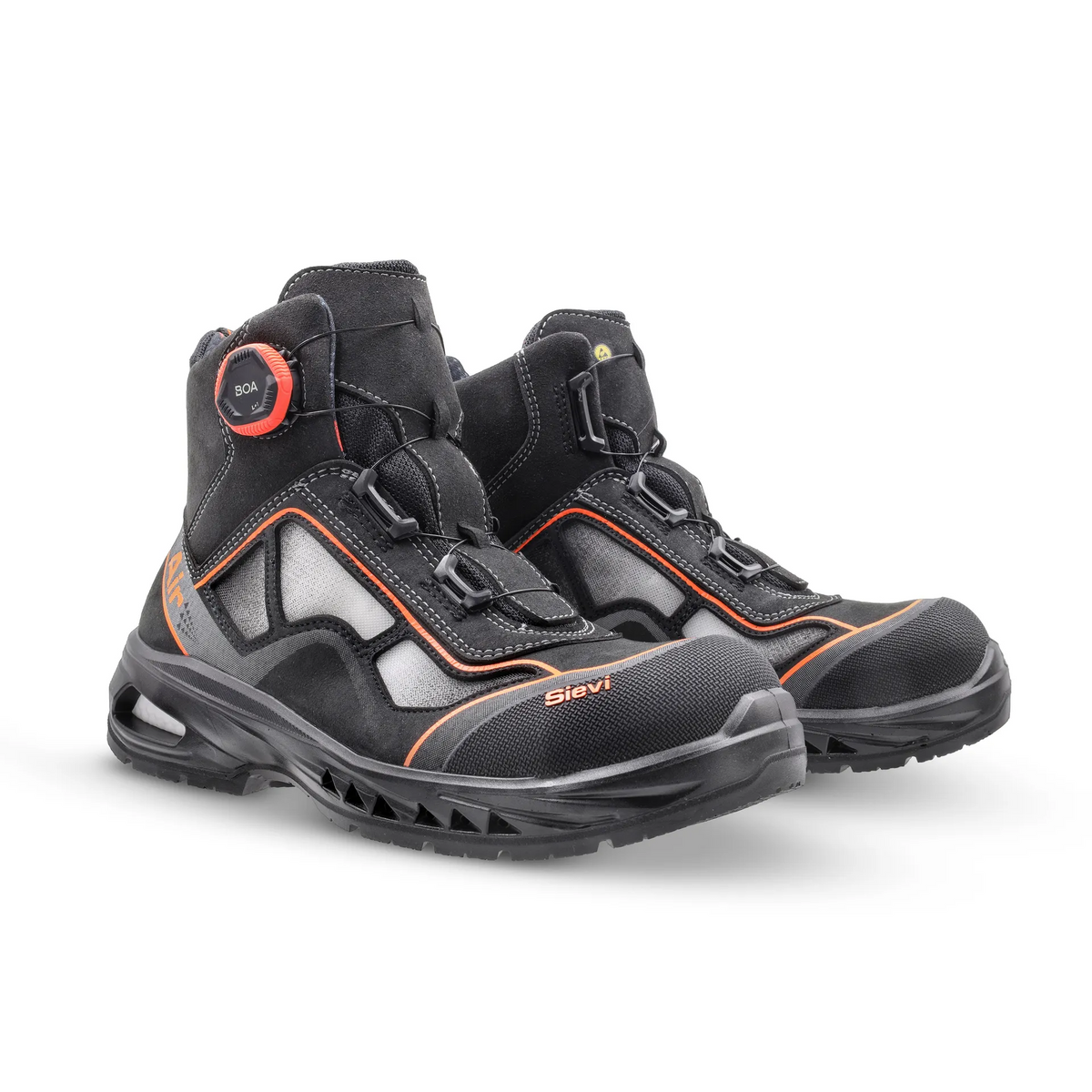 Sievi AirGo 5 RollerH S1P Safety Boot with BOA® Fit System, Aluminium Toe Cap & ESD Protection