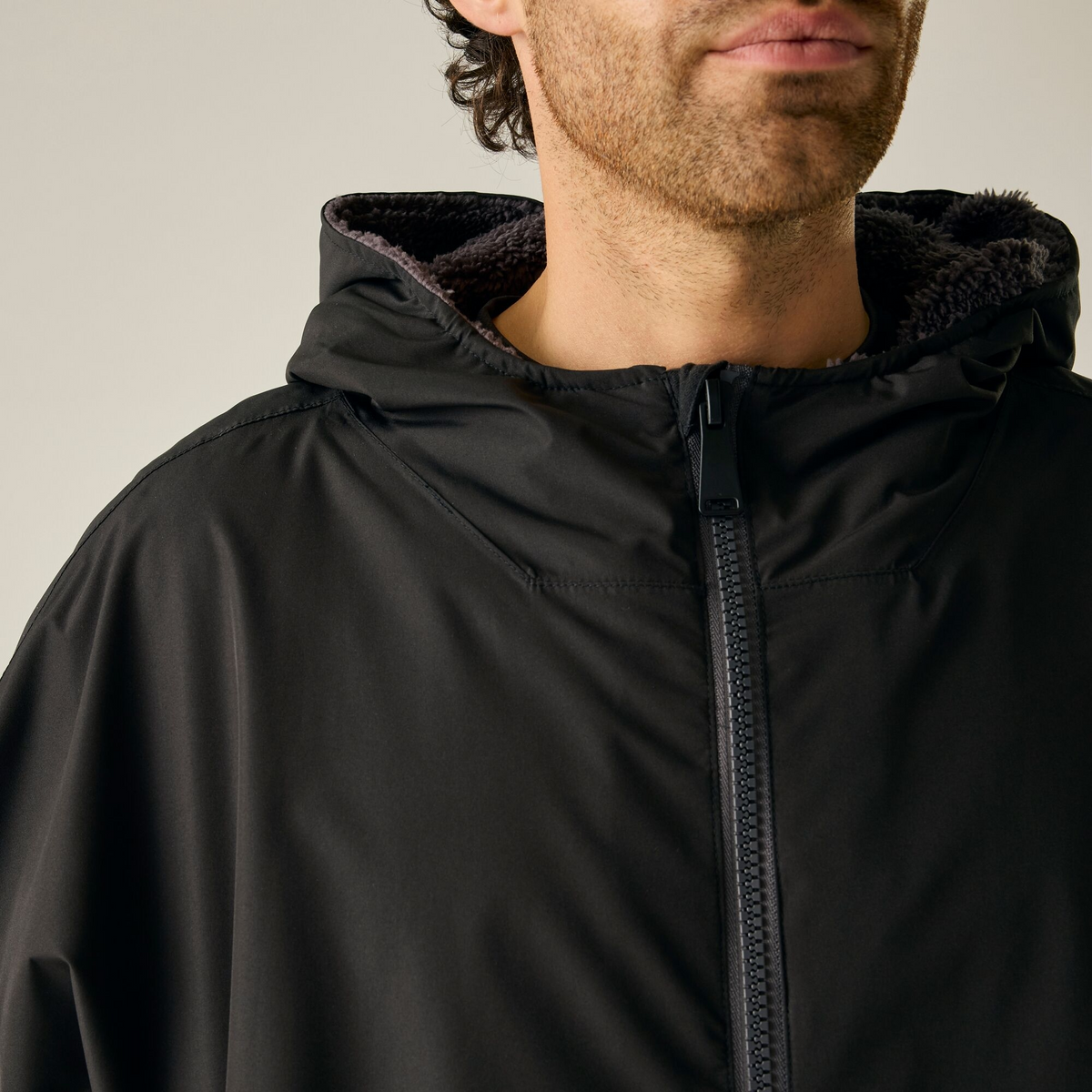 Unisex Pro Changing Robe | Black Slate Grey