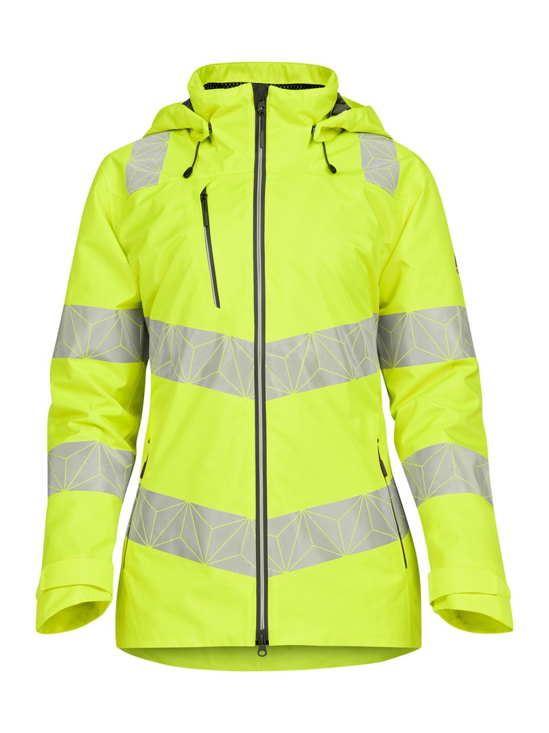Women's Hi-Vis Yellow Waterproof Shell Jacket RCT850-YEL