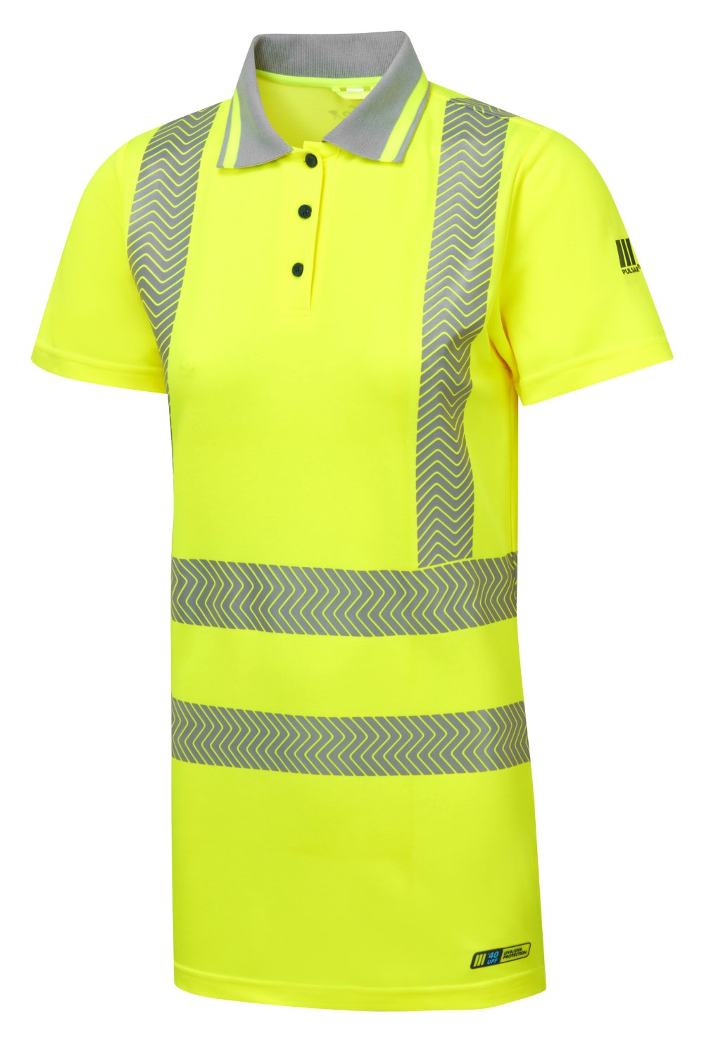 Women's Hi-Vis Yellow Bamboo Polo Shirt LFE973-NB