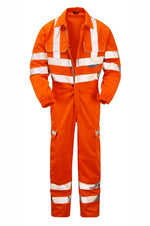 Hi-Vis Orange Combat Coverall Durable Workwear PR339-ORG