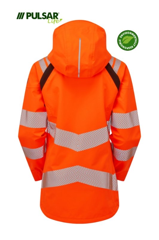 PULSAR LIFE Women's Hi-Vis Orange Shell Jacket LFE960-ORG