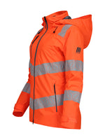 Women's Hi-Vis Orange Waterproof Shell Jacket RCT851-ORG