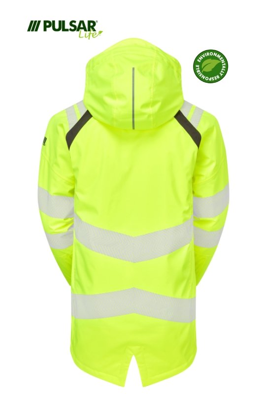 PULSAR LIFE Women's Hi-Vis Yellow Insulated Parka LFE968-YEL