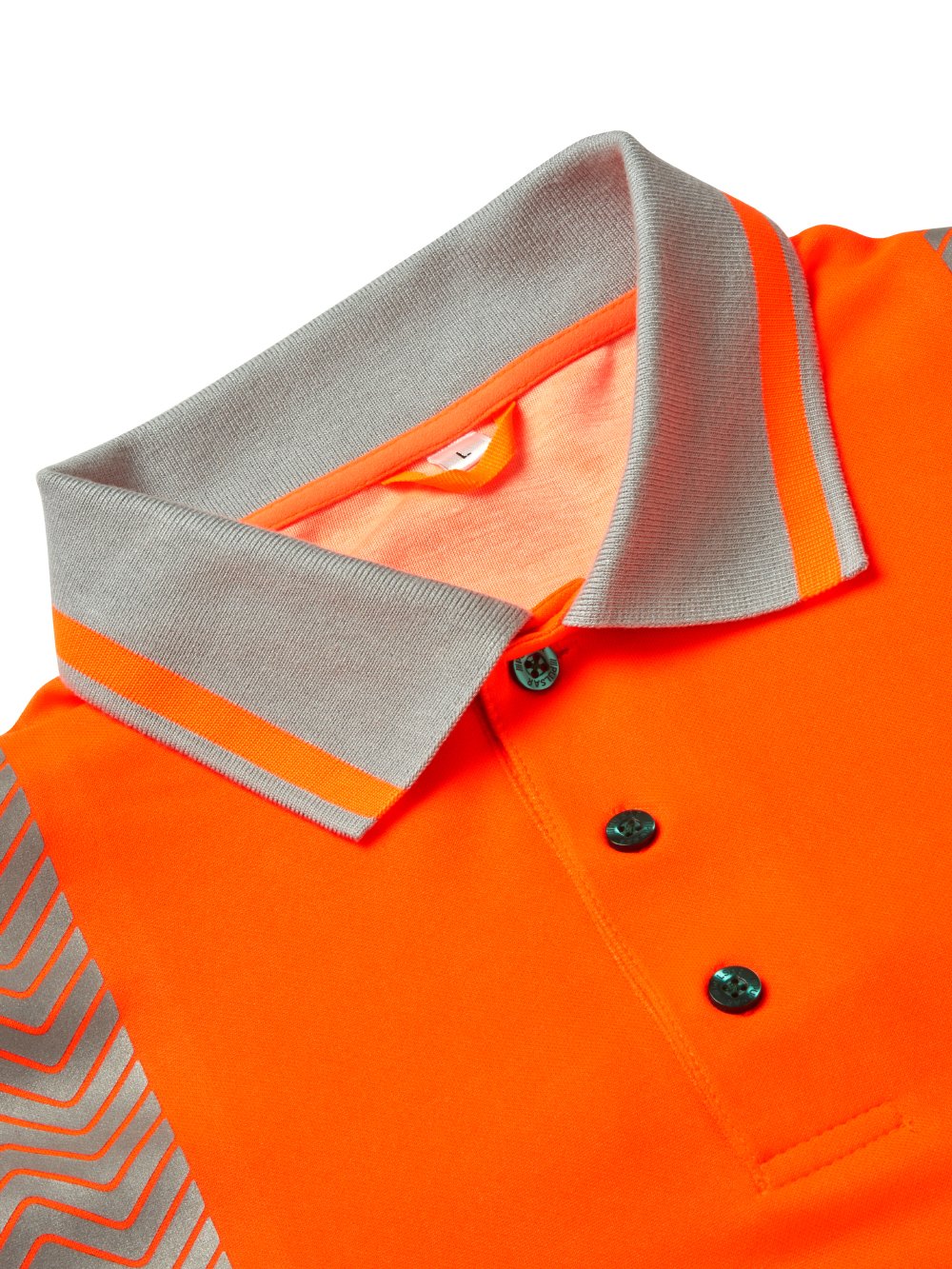PULSAR LIFE Hi-Vis Orange Long Sleeve Polo LFE926-NB-ORG