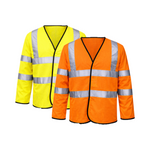 Step Ahead Hi Vis Long Sleeve Safety Vest – EN471 Class 3 High Visibility Waistcoat