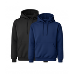 Step Ahead Premium Micro-Polyester Hoodie Jacket – Black/Navy