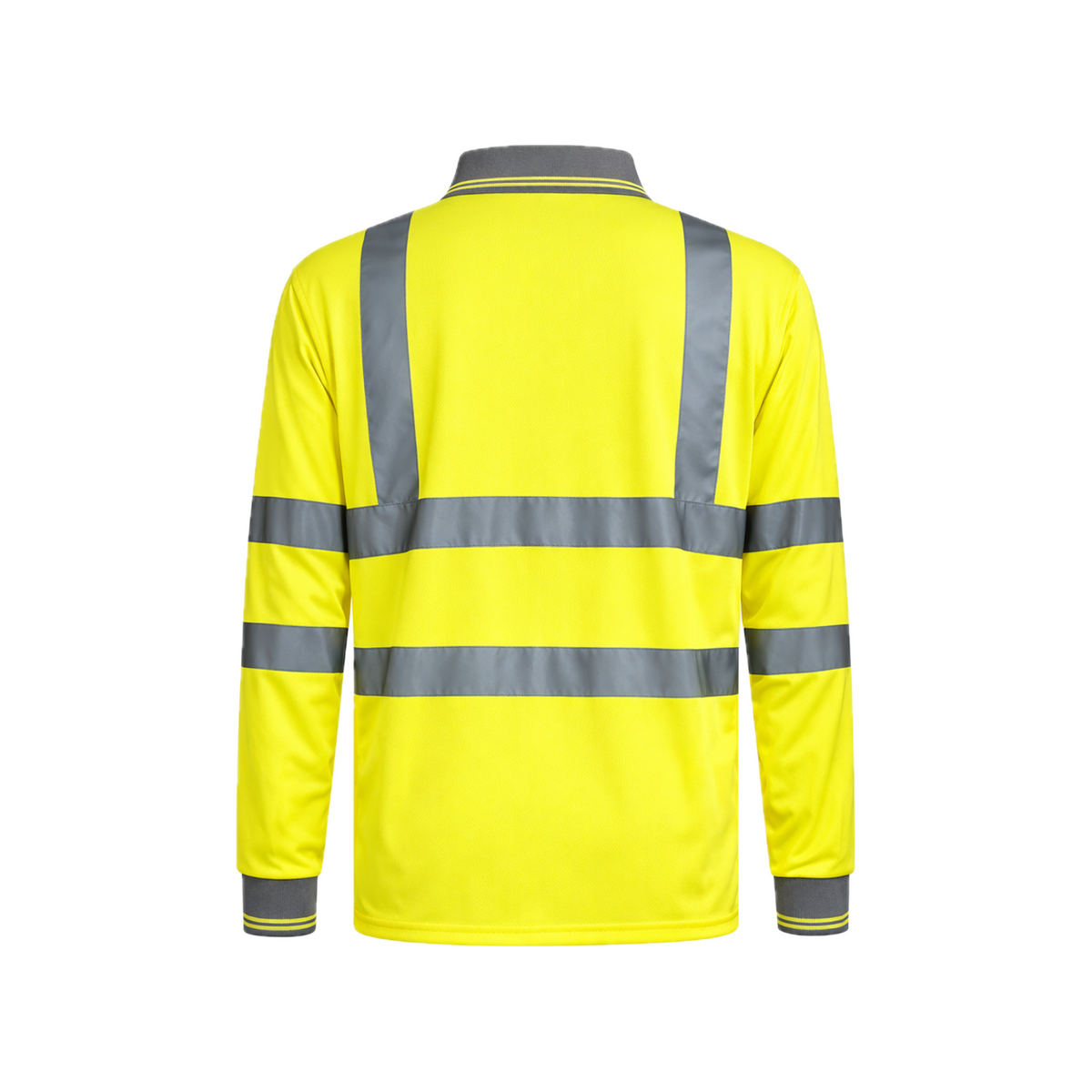 Step Ahead Hi Vis Visibility Long Sleeve Polo Shirts Safety Work-wear