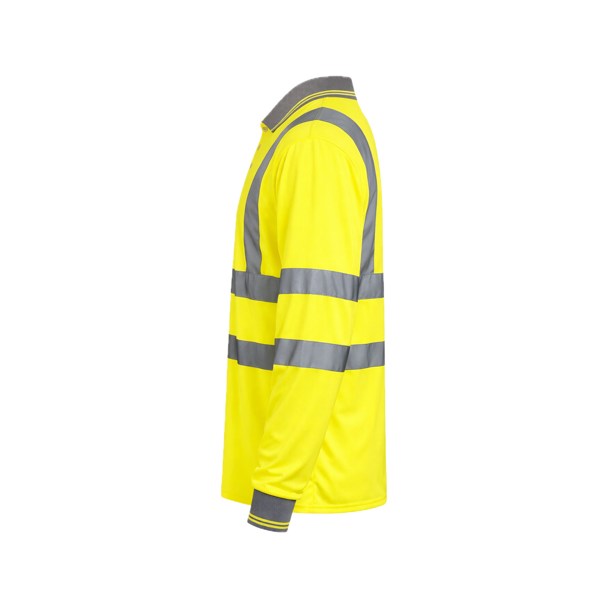 Step Ahead Hi Vis Visibility Long Sleeve Polo Shirts Safety Work-wear