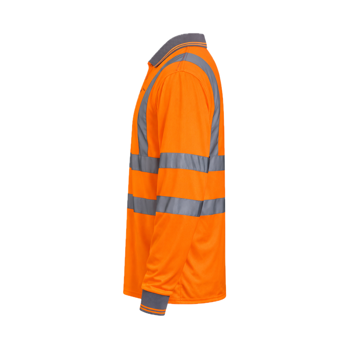 Step Ahead Hi Vis Visibility Long Sleeve Polo Shirts Safety Work-wear