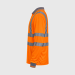Step Ahead Hi Vis Long Sleeve Polo Shirt EN ISO 20471 – Railway, Construction & Utility Workwear