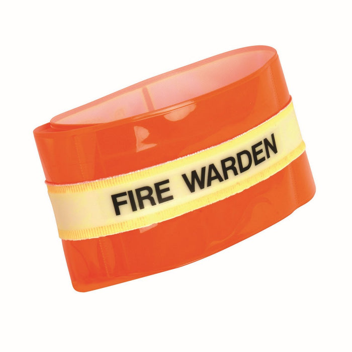 reflective fire warden marshal arm band
