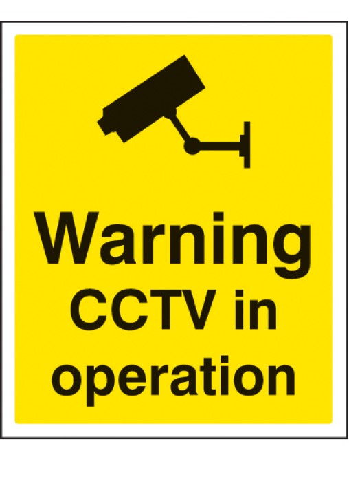 Warning CCTV in Operation Safety Sign