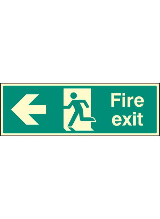 Fire Exit Safety Sign - Left