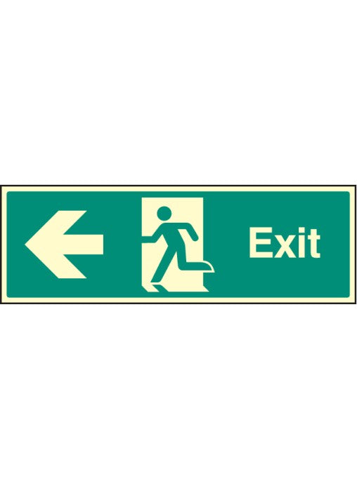 Exit Safety Sign - Left
