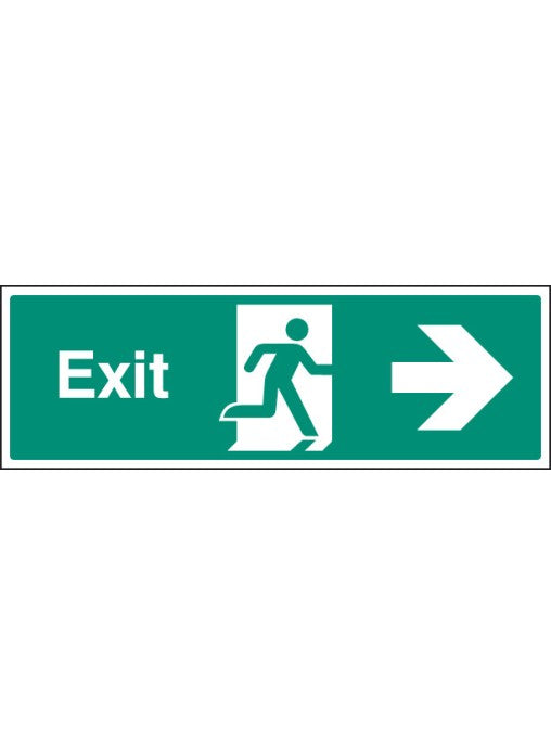 Exit Safety Sign - Right — GHC (UK) LTD T/A Safety Plus