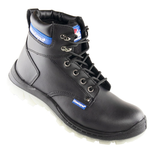 2600 Himalayan Black Leather Safety Ankle Boot S1P