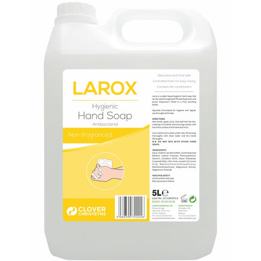 Larox Antibacterial Unperfumed Hand Soap 5 Litres